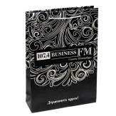 бумажный пакет с логотипом BUSINESS FM