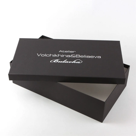 Коробка крышка дно под одежду с логотипом ателье Bulavka