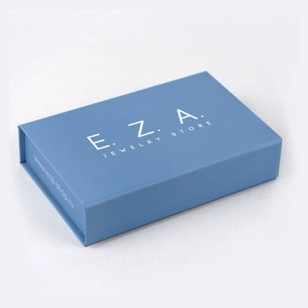 Шкатулка  картонная средняя прямоугольная для ювелирного салона