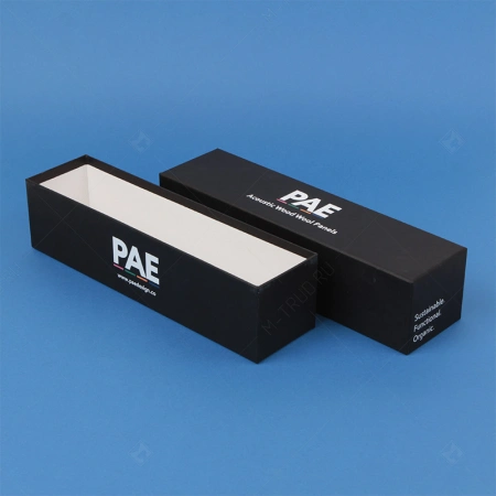 Узкая коробка крышка дно с офсетной печатью логотипа фирмы акустических панелей картинка 1