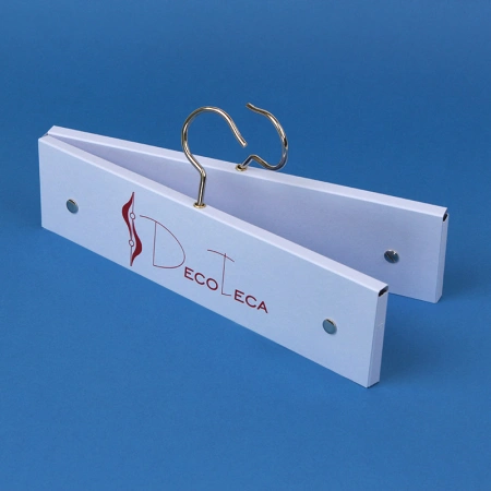 Двойной хангер для образцов ткани с печатью логотипа