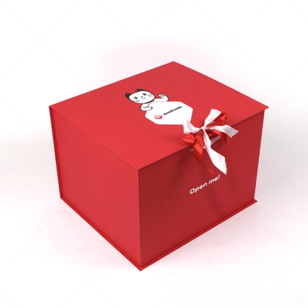 Коробка шкатулка на завязках с логотипом для IT компании картинка 1