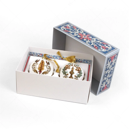 Коробка крышка дно с картонным ложементом под елочные шары  картинка 1