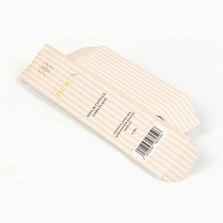 Самосборная коробочка из мелованного картона для косметического средства