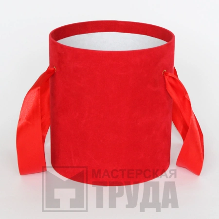 Круглая бархатная коробка для подарков