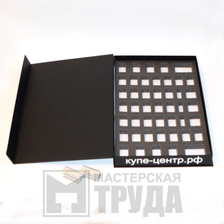 Коробка шкатулка с магнитным клапаном для образцов продукции