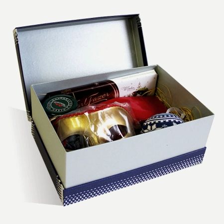 Коробка крышка дно под новогодний набор