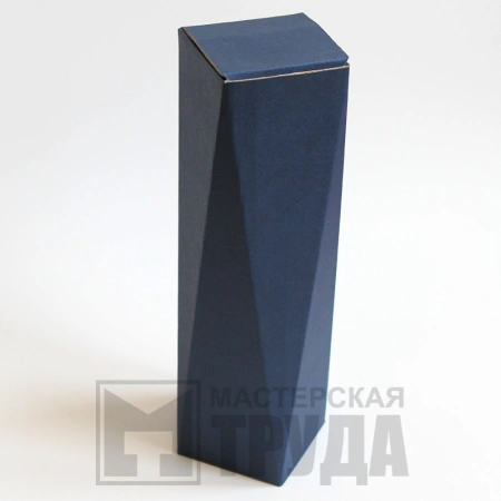 Самосборная коробка с алмазными гранями для бутылки вина