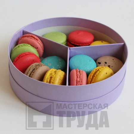 Коробка для макарунов круглая
