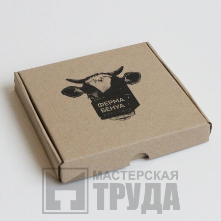 Самосборная коробка с ушками под выпечку