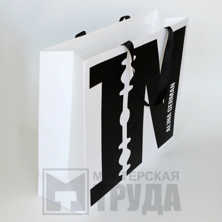 Большой фирменный офсетный пакет под брендовую одежду