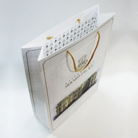 Фирменный пакет с двухсторонней офсетной печатью