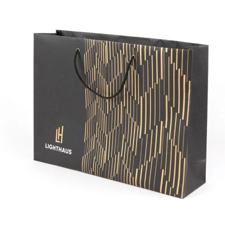 Фирменный бумажный пакет для агентства элитной недвижимости