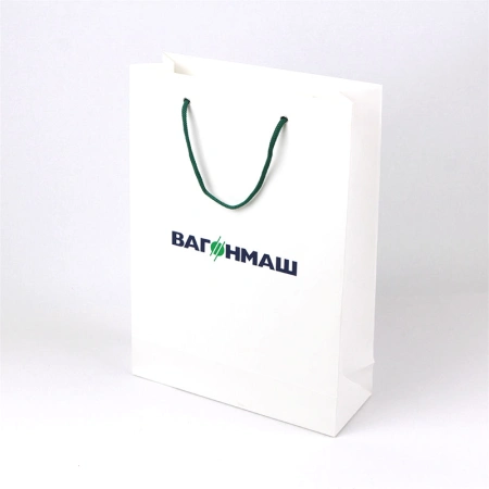 Бумажный офсетный пакет А4 с логотипом предприятия