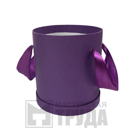 Круглая шляпная коробка для цветов d20 см