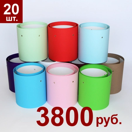 Набор готовых шляпных коробок для цветов ОПТИМАЛЬНЫЙ 20 шт.