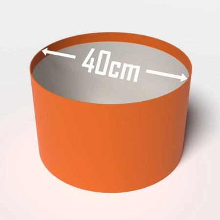 Большая шляпная коробка d 40 см. цвет оранжевый