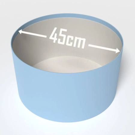 Большая шляпная коробка d 45 см. цвет светло-голубой