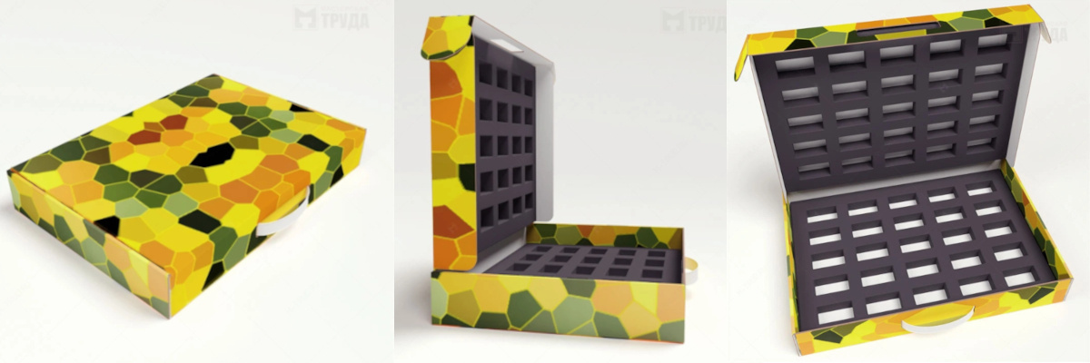 фото коробки из МГК для образцов